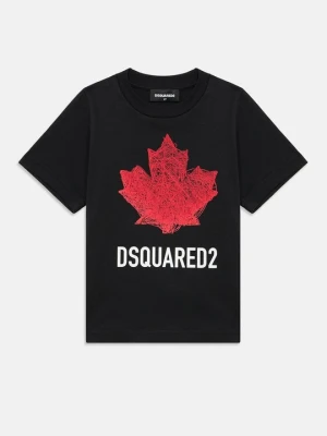 T-shirt z nadrukiem Dsquared2 czarny