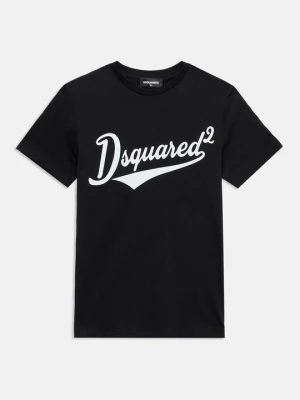 T-shirt z nadrukiem Dsquared2 czarny