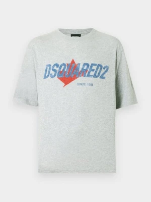 T-shirt z nadrukiem Dsquared2 szary
