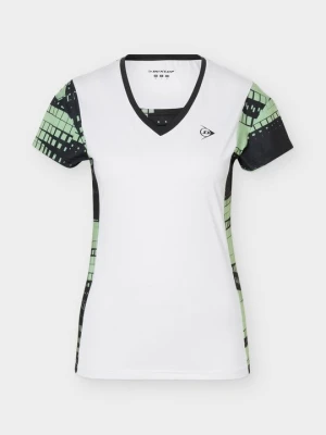 T-shirt z nadrukiem Dunlop biały
