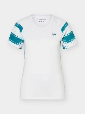 T-shirt z nadrukiem Dunlop biały