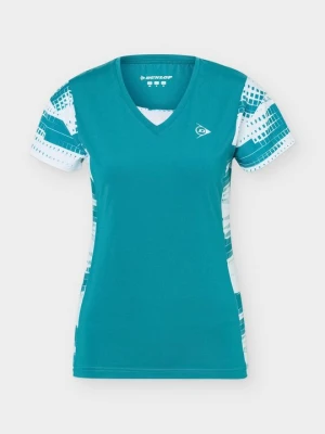 T-shirt z nadrukiem Dunlop petrol