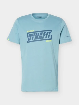 T-shirt z nadrukiem Dynafit jasnoniebieski
