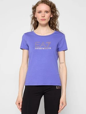 T-shirt z nadrukiem EA7 Emporio Armani