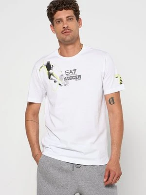 T-shirt z nadrukiem EA7 Emporio Armani