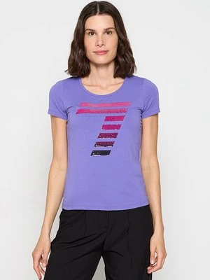 T-shirt z nadrukiem EA7 Emporio Armani