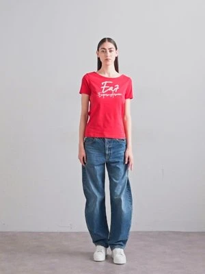 T-shirt z nadrukiem EA7 Emporio Armani