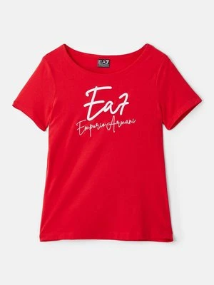 T-shirt z nadrukiem EA7 Emporio Armani
