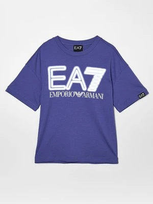 T-shirt z nadrukiem EA7 Emporio Armani