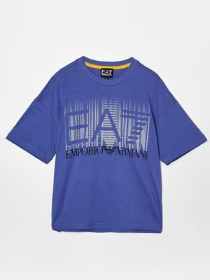 T-shirt z nadrukiem EA7 Emporio Armani