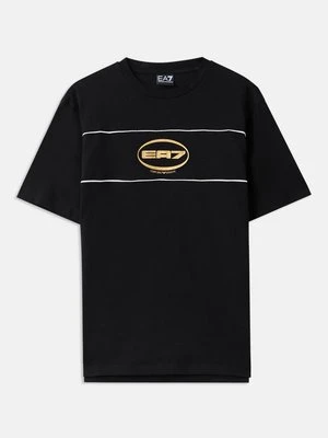 T-shirt z nadrukiem EA7 Emporio Armani czarny