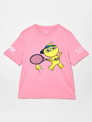 T-shirt z nadrukiem EA7 Emporio Armani