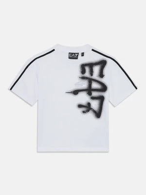 T-shirt z nadrukiem EA7 Emporio Armani
