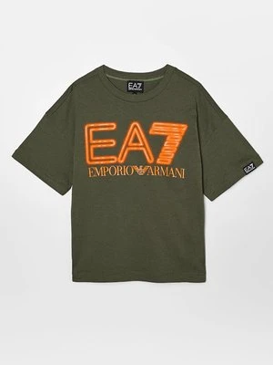 T-shirt z nadrukiem EA7 Emporio Armani