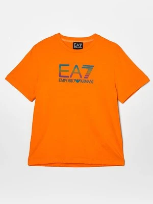 T-shirt z nadrukiem EA7 Emporio Armani