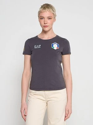 T-shirt z nadrukiem EA7 Emporio Armani