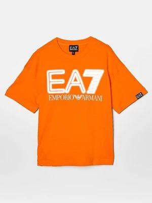 T-shirt z nadrukiem EA7 Emporio Armani