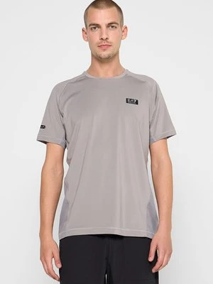 T-shirt z nadrukiem EA7 Emporio Armani szary