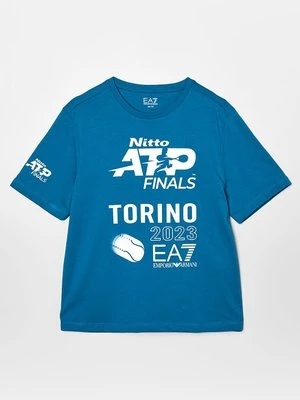 T-shirt z nadrukiem EA7 Emporio Armani