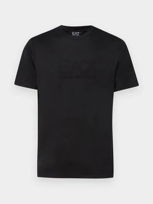 T-shirt z nadrukiem EA7 Emporio Armani czarny