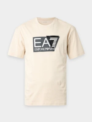 Koszulka sportowa EA7 Emporio Armani beżowy