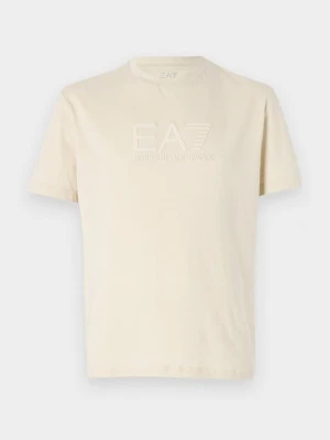 T-shirt z nadrukiem EA7 Emporio Armani biały