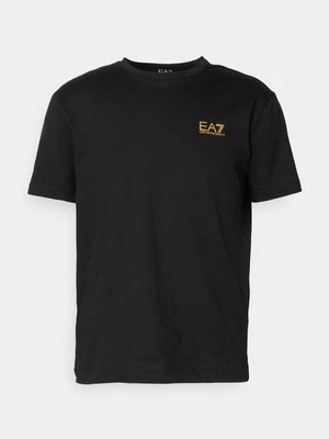 T-shirt z nadrukiem EA7 Emporio Armani czarny