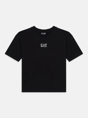 T-shirt z nadrukiem EA7 Emporio Armani czarny