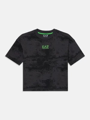 T-shirt z nadrukiem EA7 Emporio Armani czarny