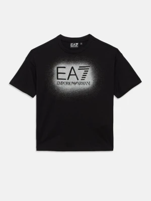 T-shirt z nadrukiem EA7 Emporio Armani czarny