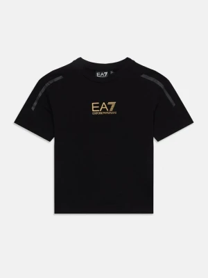 T-shirt z nadrukiem EA7 Emporio Armani czarny