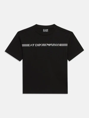 T-shirt z nadrukiem EA7 Emporio Armani czarny