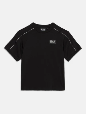 T-shirt z nadrukiem EA7 Emporio Armani czarny