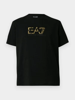 T-shirt z nadrukiem EA7 Emporio Armani czarny