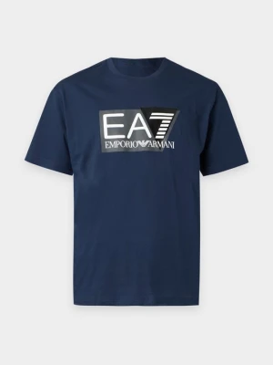 Koszulka sportowa EA7 Emporio Armani granatowy