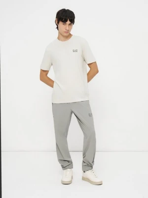 T-shirt z nadrukiem EA7 Emporio Armani jasnoszary