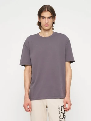 T-shirt z nadrukiem EA7 Emporio Armani szary