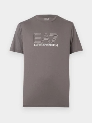 T-shirt z nadrukiem EA7 Emporio Armani szary