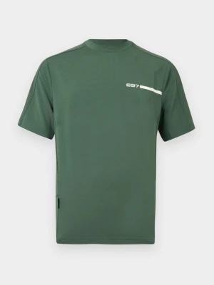 T-shirt z nadrukiem EA7 Emporio Armani zielony