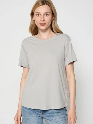T-shirt z nadrukiem ECOALF szary