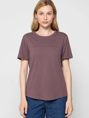 T-shirt z nadrukiem ECOALF czerwony
