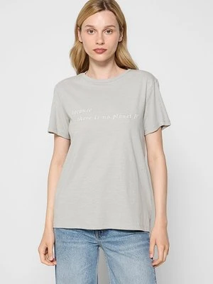 T-shirt z nadrukiem ECOALF szary