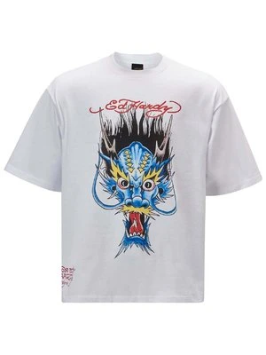 T-shirt z nadrukiem Ed Hardy