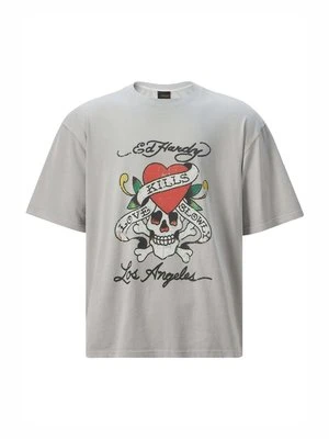 T-shirt z nadrukiem Ed Hardy