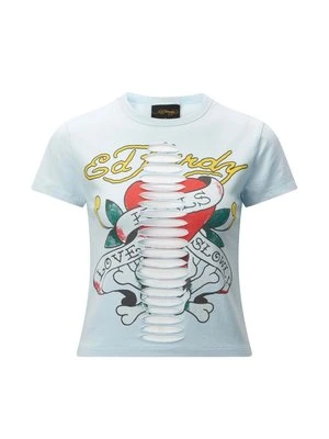 T-shirt z nadrukiem Ed Hardy