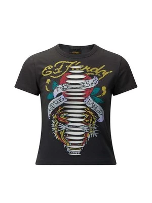T-shirt z nadrukiem Ed Hardy