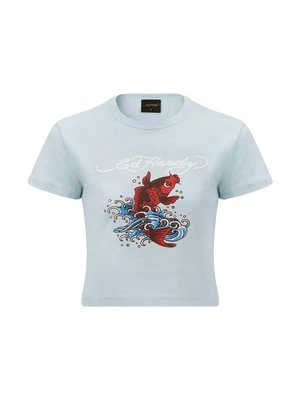 T-shirt z nadrukiem Ed Hardy