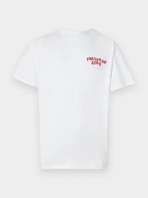 T-shirt z nadrukiem Edwin biały