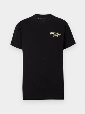 T-shirt z nadrukiem Edwin czarny