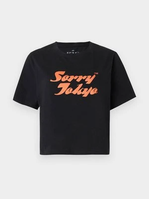 T-shirt z nadrukiem Edwin czarny